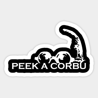 Le Corbusier, Peek-a-Corbu Sticker